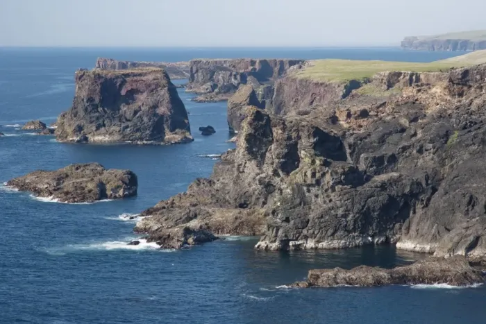 Framed Print : View of coastline and sea cliffs, Eshaness, Mainland, Shetland Islands, Scotland, May Framed Print : View of coastline and sea cliffs, Eshaness, Mainland, Shetland Islands, Scotland, May