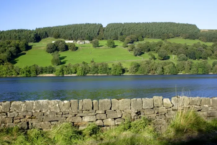 Framed Print : View of drystone wall and reservoir, Gouthwaite Reservoir, Nidderdale, Yorkshire Dales, North Yorkshire, England Framed Print : View of drystone wall and reservoir, Gouthwaite Reservoir, Nidderdale, Yorkshire Dales, North Yorkshire, England
