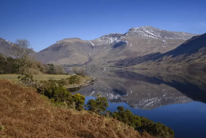 Framed Print : View of lake in over-deepened glacial valley, deepest lake in England at 79 metres (258 feet), Wastwater Framed Print : View of lake in over-deepened glacial valley, deepest lake in England at 79 metres (258 feet), Wastwater