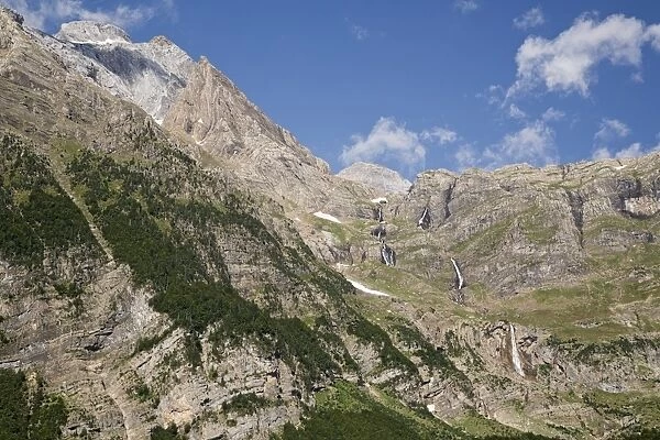 View of mountain habitat, near Monte Perdido, Pyrenees, Aragon, Spain, August