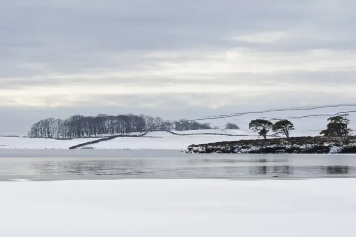Framed Print : View of partially frozen and snow covered glacial lake, Malham Tarn, Malhamdale, Yorkshire Dales N. P Framed Print : View of partially frozen and snow covered glacial lake, Malham Tarn, Malhamdale, Yorkshire Dales N. P