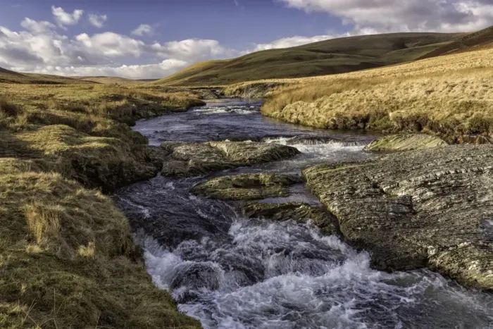 Framed Print : View of river flowing through moorland habitat, River Elan, Elan Valley, Rhayader, Powys, Mid Wales, February Framed Print : View of river flowing through moorland habitat, River Elan, Elan Valley, Rhayader, Powys, Mid Wales, February