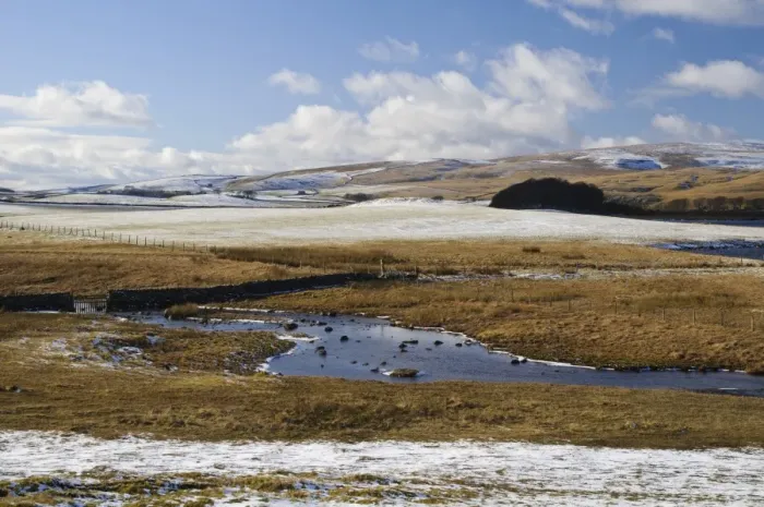 Framed Print : View of stream and moorland habitat in snow, Malham Tarn, Malhamdale, Yorkshire Dales N. P Framed Print : View of stream and moorland habitat in snow, Malham Tarn, Malhamdale, Yorkshire Dales N. P