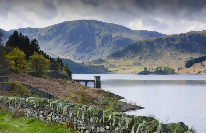Framed Print : View of upland reservoir, looking towards The Pier and Harter Fell, Haweswater Reservoir, Mardale, Mardale Valley Framed Print : View of upland reservoir, looking towards The Pier and Harter Fell, Haweswater Reservoir, Mardale, Mardale Valley