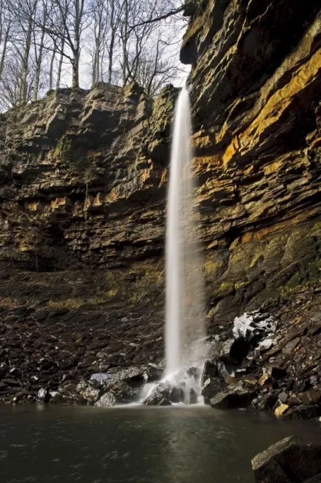 Framed Print : View of waterfall in gorge, Hardraw Force, Hardraw Beck, Hardraw Scar, Wensleydale, Yorkshire Dales N. P Framed Print : View of waterfall in gorge, Hardraw Force, Hardraw Beck, Hardraw Scar, Wensleydale, Yorkshire Dales N. P