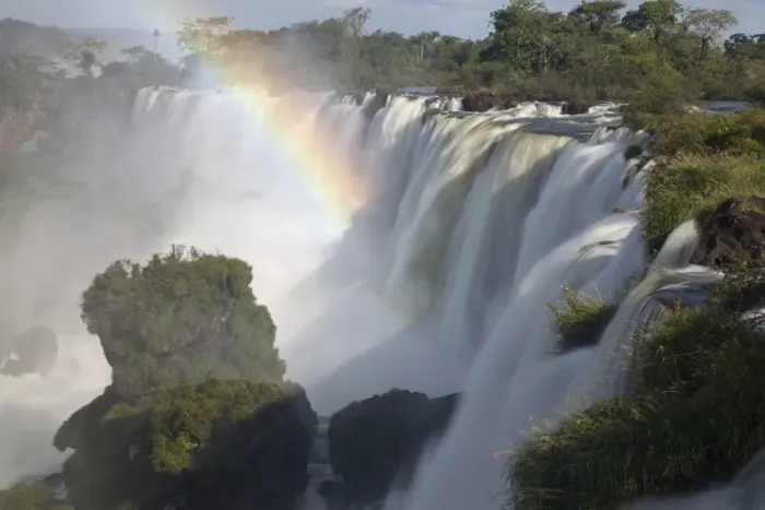 Framed Print : View of waterfall with rainbow, Iguazu Falls, Iguazu N. P. Argentina Framed Print : View of waterfall with rainbow, Iguazu Falls, Iguazu N. P. Argentina