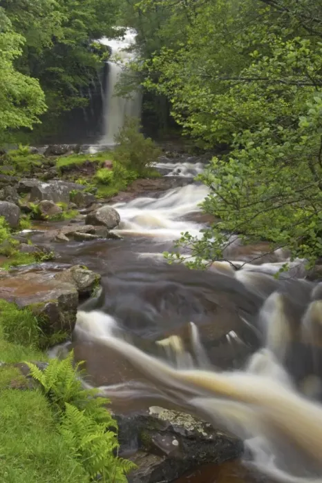 Framed Print : Waterfall and cascades on river, River Usk, Brecon Beacons N. P. Powys, Wales Framed Print : Waterfall and cascades on river, River Usk, Brecon Beacons N. P. Powys, Wales