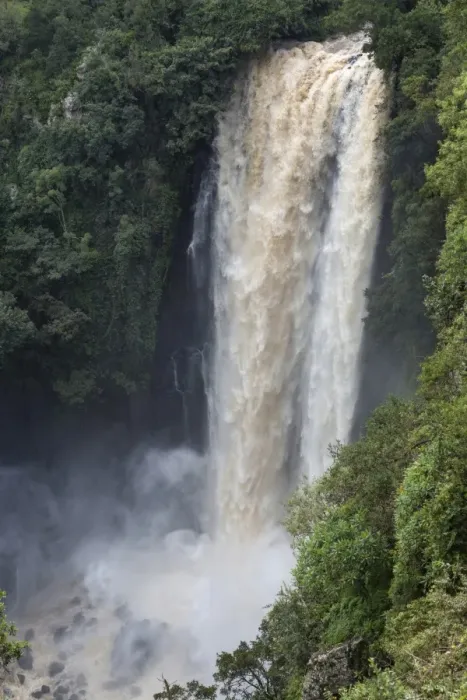 Framed Print : Waterfall in full spate, Thompsons Falls, Ewaso Ng iro River, Kenya, August Framed Print : Waterfall in full spate, Thompsons Falls, Ewaso Ng iro River, Kenya, August