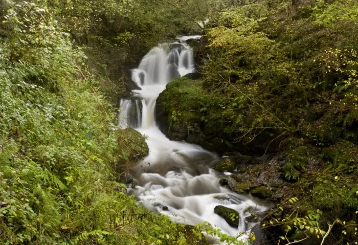 Framed Print : Waterfalls and rapids on river flowing through woodland, Farley Water (Hoar Oak Water), above Watersmeet, Exmoor N. P Framed Print : Waterfalls and rapids on river flowing through woodland, Farley Water (Hoar Oak Water), above Watersmeet, Exmoor N. P