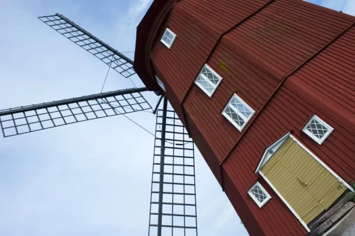 Framed Print : Windmill in city, Strangnas, Sodermanland, Sweden, august Framed Print : Windmill in city, Strangnas, Sodermanland, Sweden, august