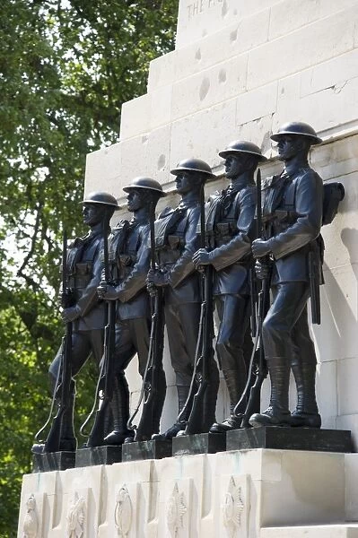 World War One war memorial, Guards Memorial, Horse Guards Parade, Whitehall, City of Westminster, London, England