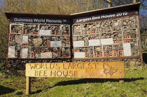 Worlds Largest Bee House, Guinness World Record holder for largest bug hotel, Sevenoaks Wildlife Reserve, Kent