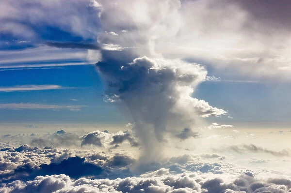 Aerial view of clouds in the sky, Philippines