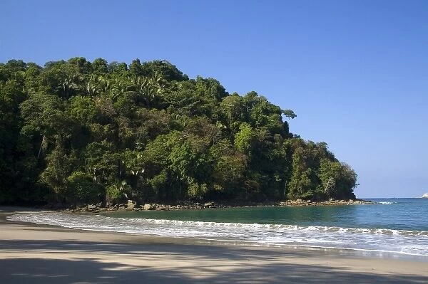 Beach scene at the Manuel Antonio National Park in Puntarenas province, Costa Rica