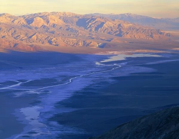 Death Valley National Park, California. USA. View from Dantes View at dawn
