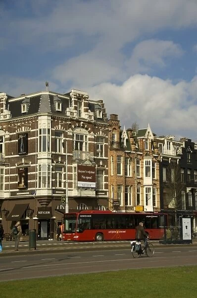 Europe, The Netherlands (aka Holland), Amsterdam. Museum Quarter near the Rijks