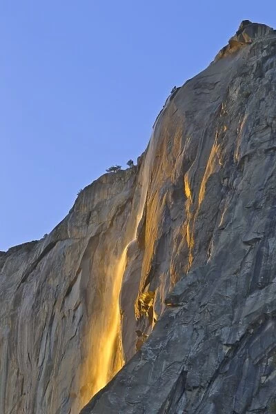 Horsetail Falls in Yosemite National Park, California, USA