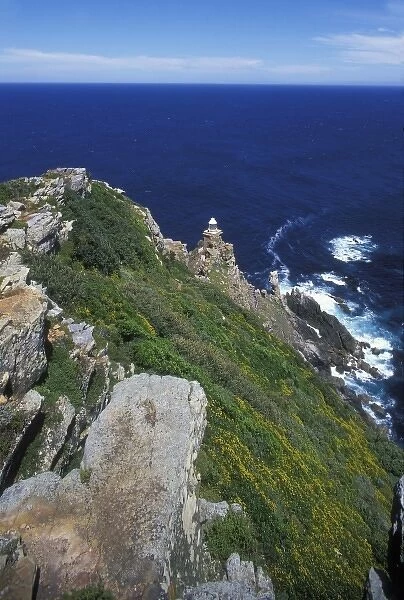 South Africa, Table Mountain National Park, Dias Point Lighthouse at Cape of Good Hope