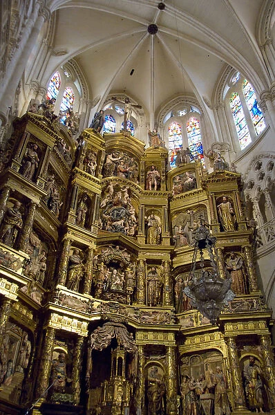 Spain, Castile-Leon region, Burgos. Gothic Burgos Cathedral (aka Catedral de Burgos) UNESCO