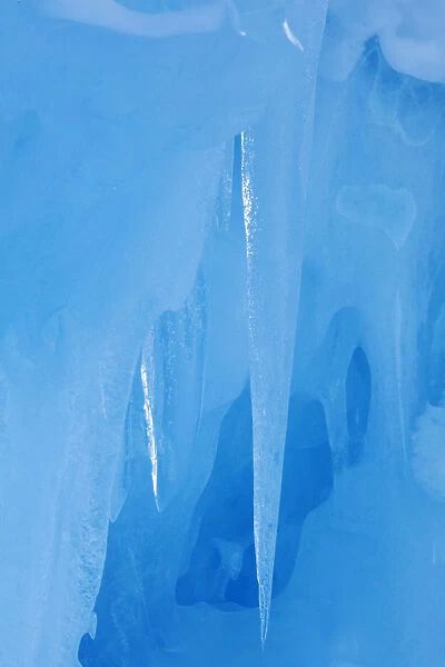 USA, California, Sierra Nevada Range. Detail inside ice cave