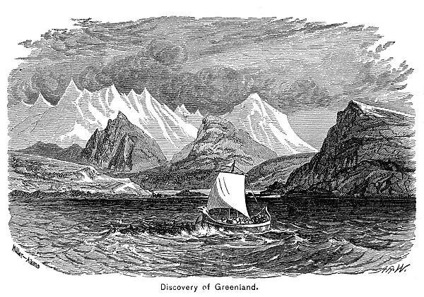 0006168. VIKINGS: GREENLAND. Discovery of Greenland by Eric the Red, 985 A.D