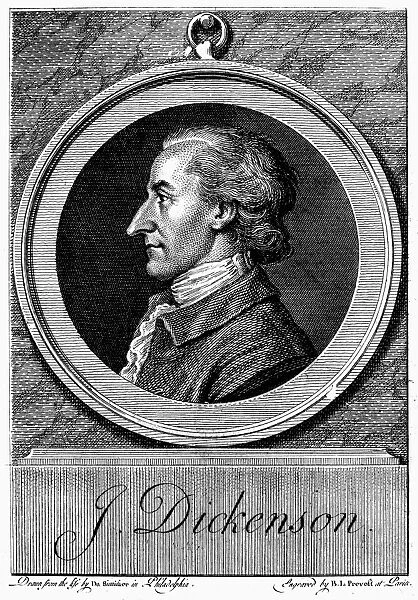 American statesman. Line engraving by B. L. Prevost, 1781, after a drawing by Pierre Eugene du Simitiere