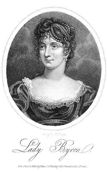 ANNE ISABELLA BYRON (1792-1860). Wife of the poet Lord Byron