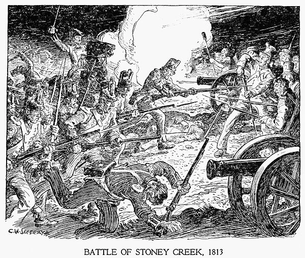 BATTLE OF STONEY CREEK. The Battle of Stoney Creek, 1813, during the War of 1812