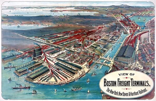 BOSTON: TERMINAL, c1903. A view of the Boston Freight Terminal in Boston, Massachusetts