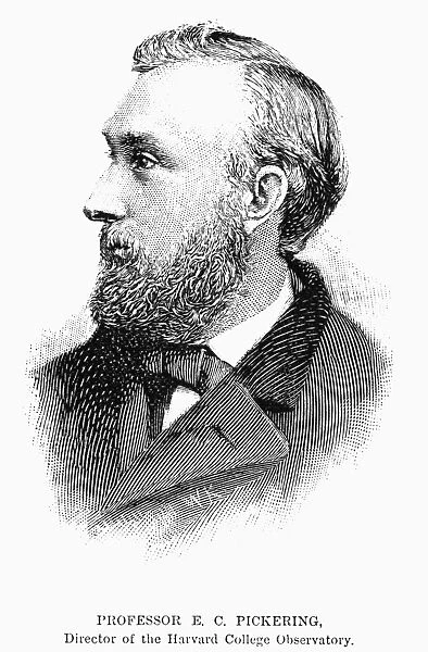 EDWARD CHARLES PICKERING (1846-1919). American astronomer. Wood engraving, American, 1894