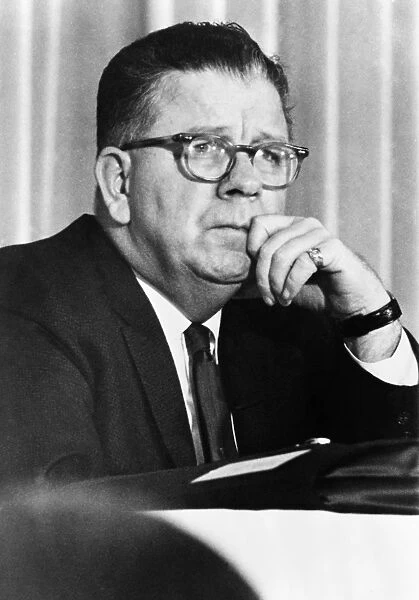 FRANK FITZSIMMONS (1908-1981). American labor leader. Photograph, 1966