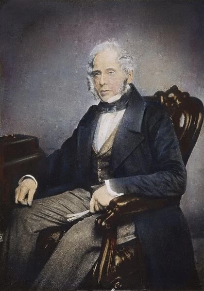 HENRY JOHN TEMPLE (1784-1865). 3rd Viscount Palmerston. English politician. Oil over a photograph