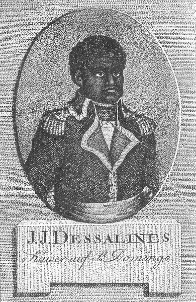JEAN-JACQUES DESSALINES (1758?-1806). Haitian ruler. German engraving, 1805