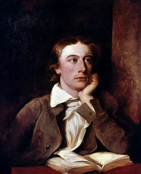 JOHN KEATS (1795-1821). English poet. Oil on canvas by William Hilton (1786-1839)