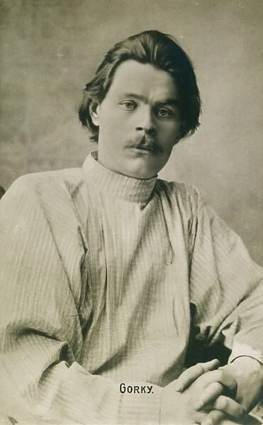 MAXIM GORKI (1868-1936). Russian writer. Photographed c1900