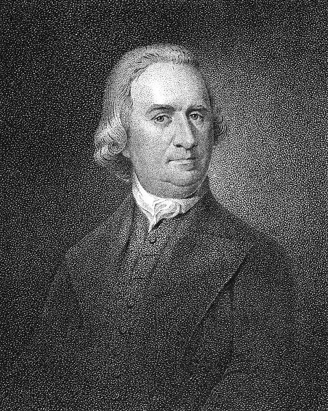 SAMUEL ADAMS (1722-1803). American Revolutionary patriot. Aquatint engraving, 19th century, by J