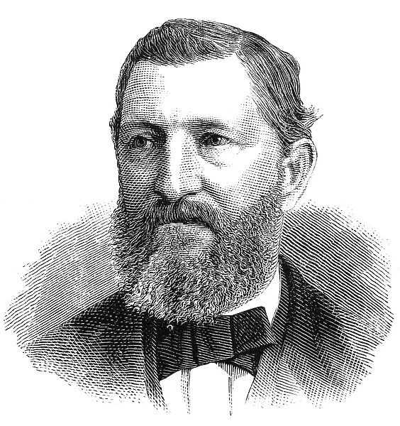 WILLIAM MORTON. American explorer. Wood engraving, American, 1873