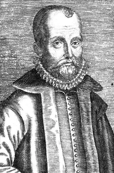 WILLIAM PERKINS (1558-1602). English Puritan theologian. Undated line engraving