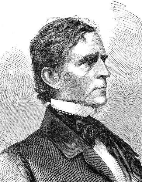 WILLIAM PITT FESSENDEN (1806-1869). American politician. Wood engraving, American, 1869