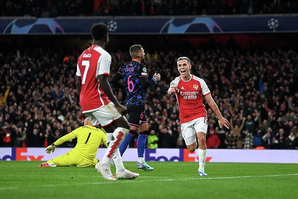 Arsenal's Trossard Scores First Goal: Arsenal FC vs Sevilla FC, UEFA Champions League 2023 / 24