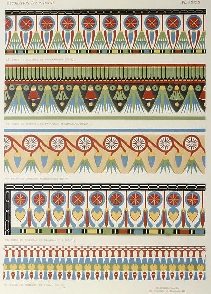 Egyptian decorative designs
