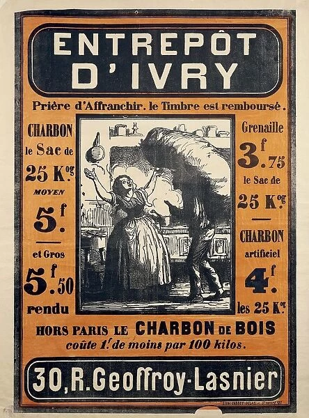Advertisement for D Ivry Emporium, Entrepot d Ivry, 30 rue Geoffroy-Lasnier, poster