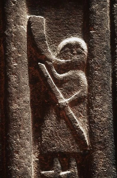 Armenia, Kotayk, Geghard, wall relief in Geghard Monastery