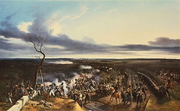 The Battle of Montmirail 11 February 1814. French victory under Napoleon. Defeat of Russian