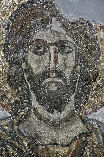Christ mosaic in the Golgotha chapel at the Church of the Holy Sepulchre