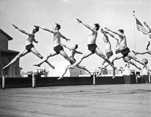 Dancers Practice On A Rooftop