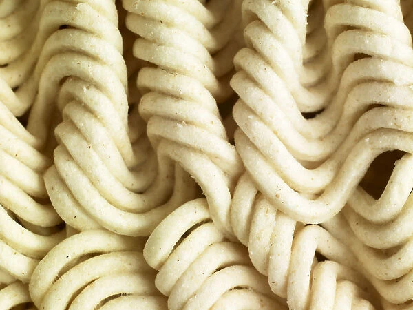 Detail of dried noodles, close-up
