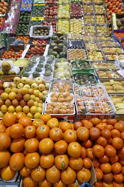 Fresh fruits and Vegetable market. Oranges. Dubai. United Arab Emirates