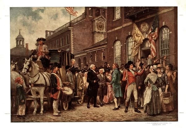 George Washingtons inauguration at Philadelphia