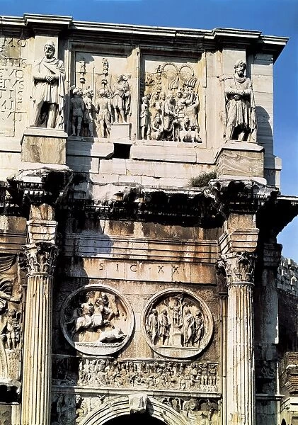 Italy, Latium region, Rome, Imperial Fora, Arch of Constantine
